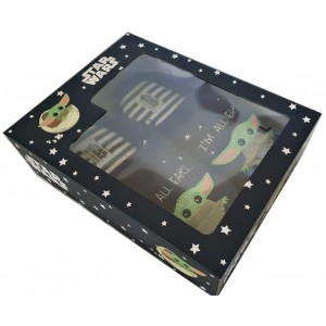Домашние тапки Star Wars Baby Yoda в упаковке размер 40-41 EU